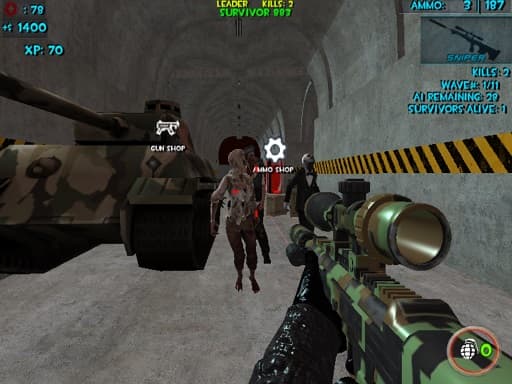 Zombie Apocalypse Bunker Survival Z - Play online game