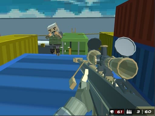 Shooting Blocky Combat Swat GunGame Survival - Play online game